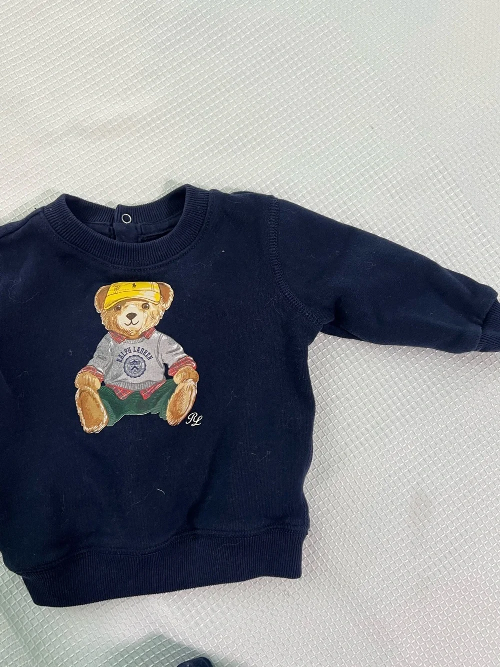 Polo Bear Fleece Sweatshirt & Pant Set Baby Boy 6 Month